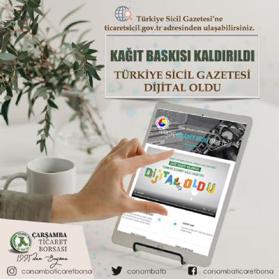 Türkiye Sicil Gazetesi Dijital Oldu