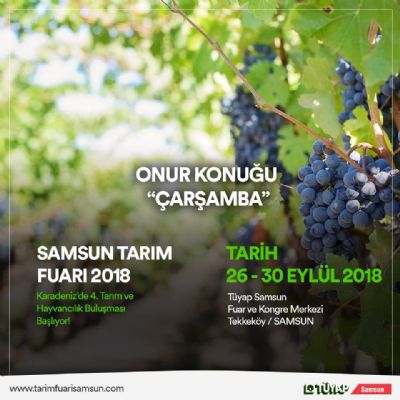 4. Tarım, Hayvancılık ve Teknolojileri Fuarı 26-30 Eylül Tarihleri Arasında Tüyap Samsun’da Gerçekleşecek.